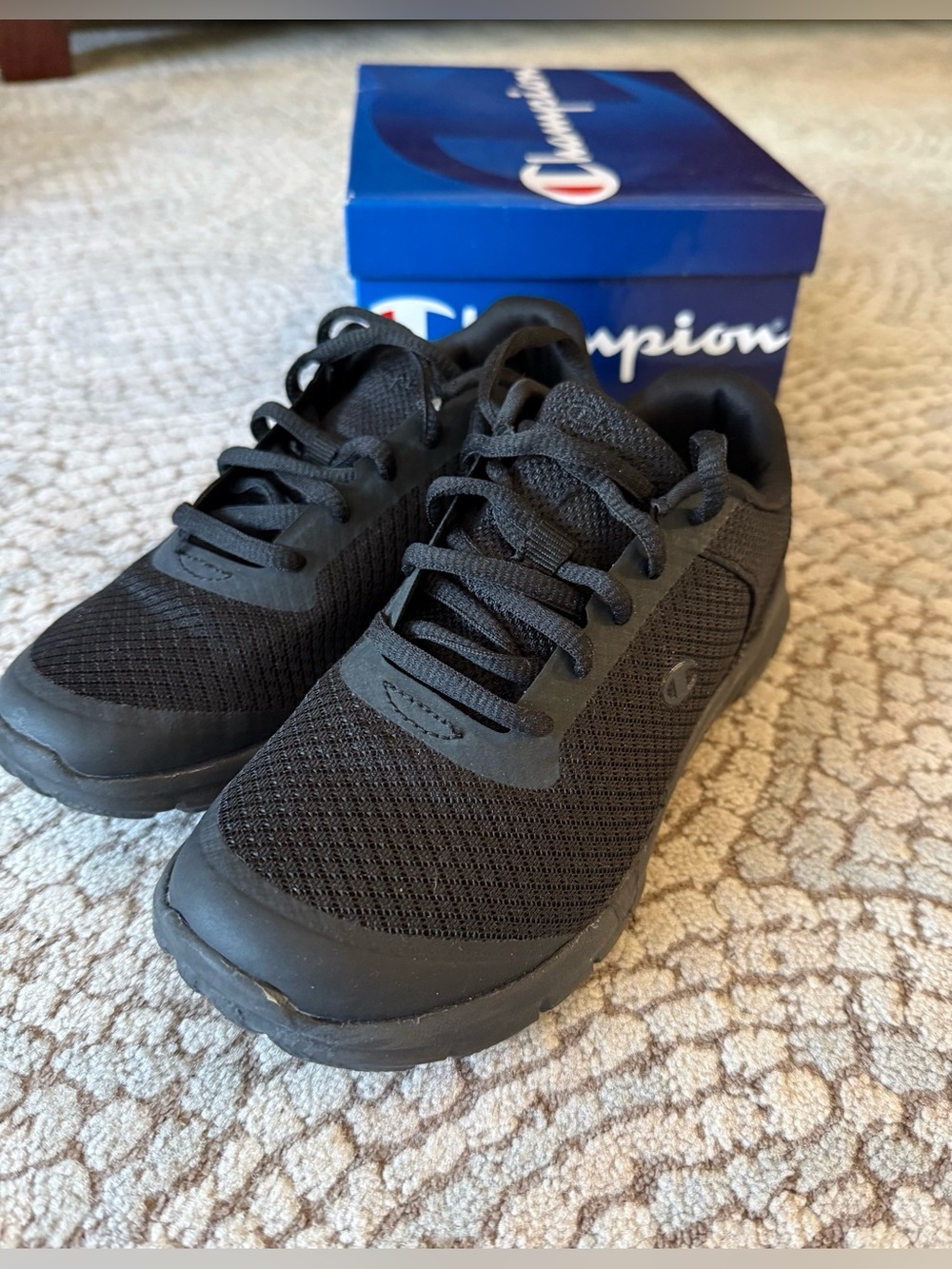 Champion Gusto XT II Kids Black Sneaker Sz1.5
